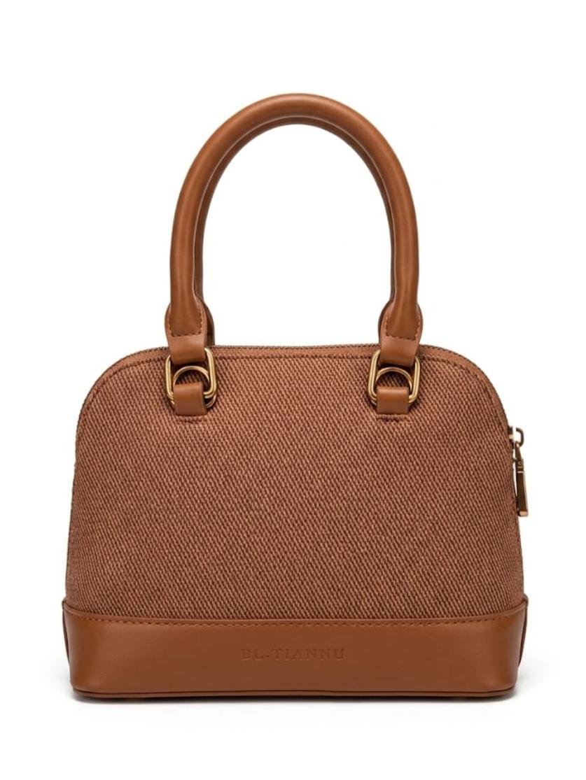 Fabric Texture Bucket Bag, Crossbody Bag