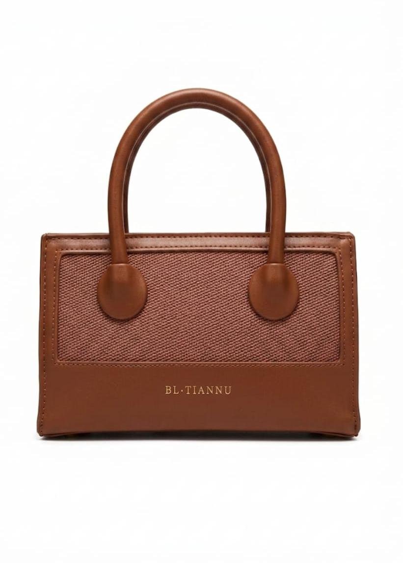 Fabric Texture Bucket Bag, Crossbody Bag