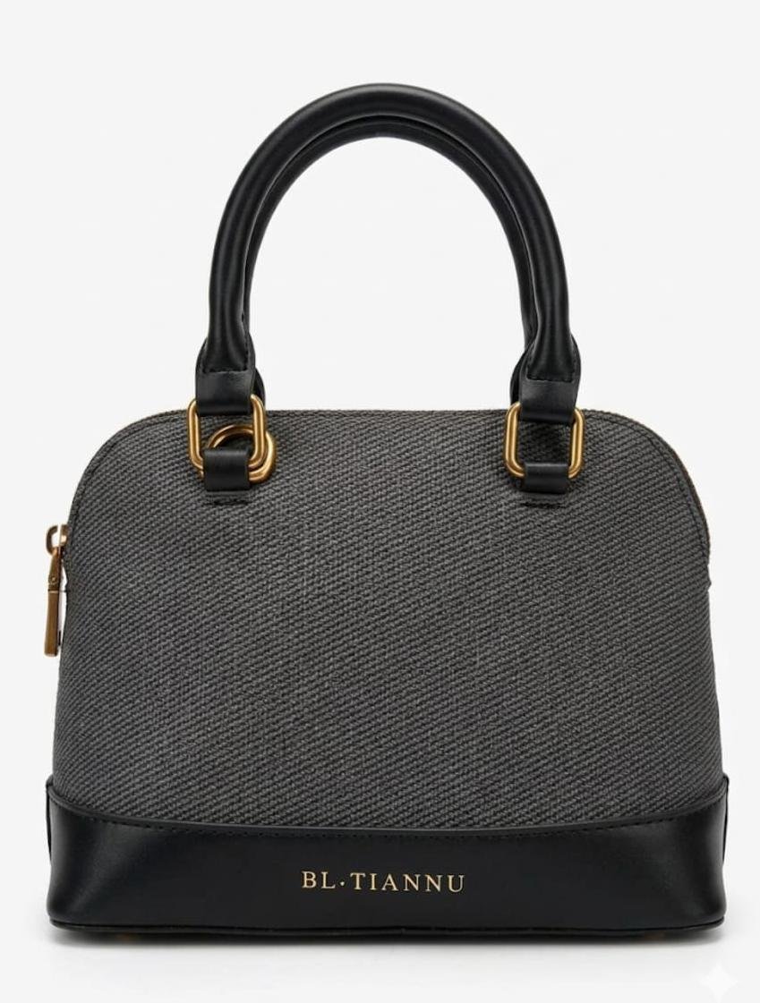 Fabric Texture Bucket Bag, Crossbody Bag