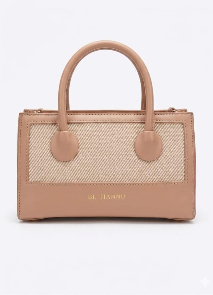 Fabric Texture Bucket Bag, Crossbody Bag