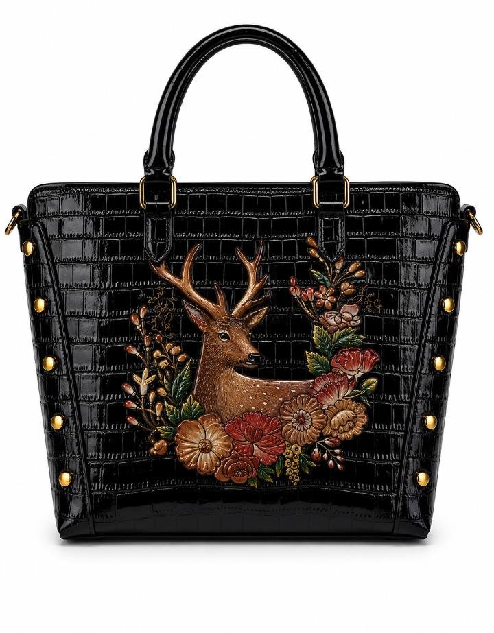 Crocodile Pattern Deer handbag